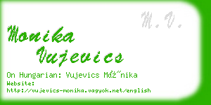 monika vujevics business card